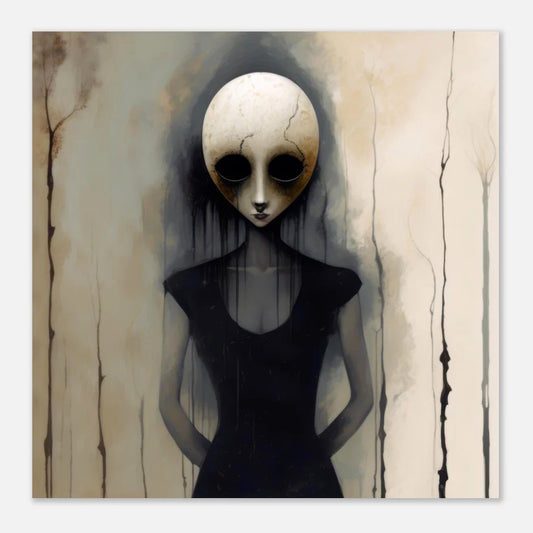 Neurotic Woman in Black with Dark Face - 5 Digital Files